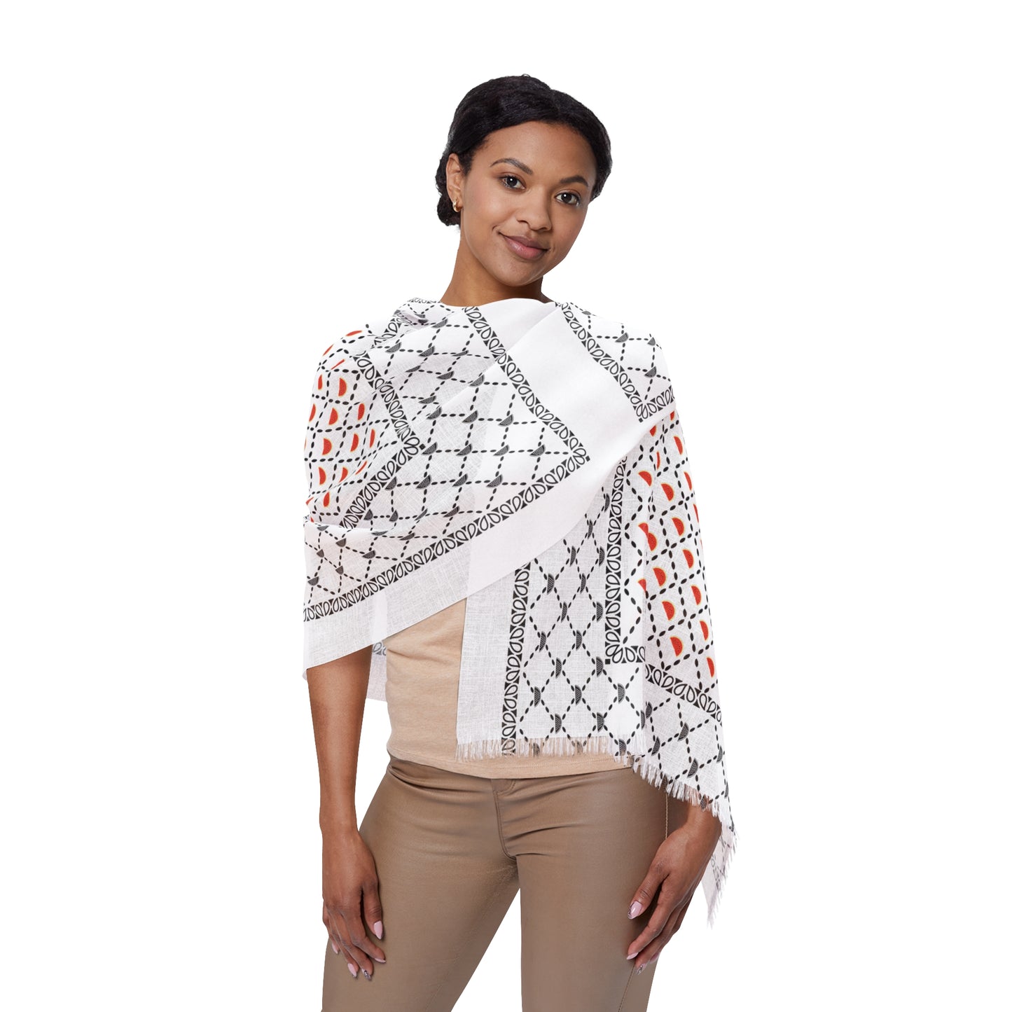 Keffiyeh Inspired + Watermelon Scarf