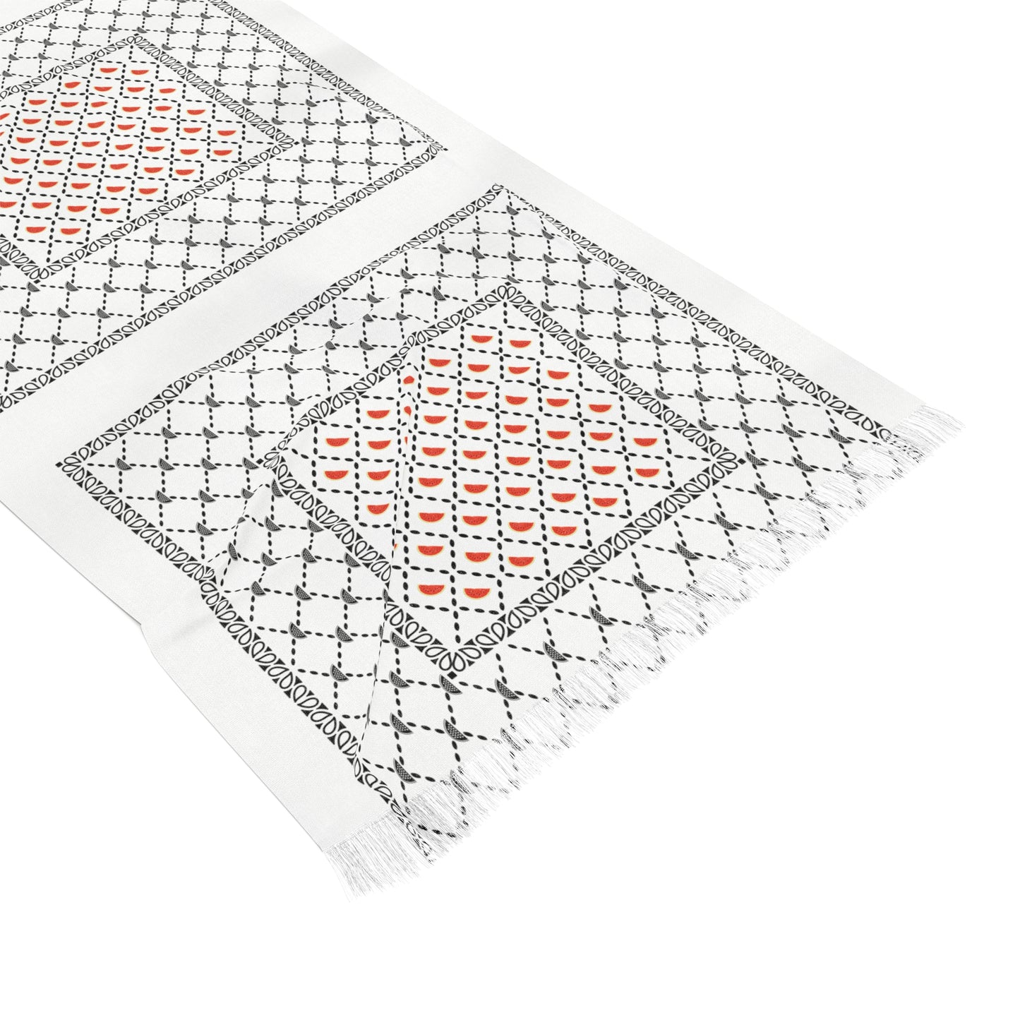 Keffiyeh Inspired + Watermelon Scarf