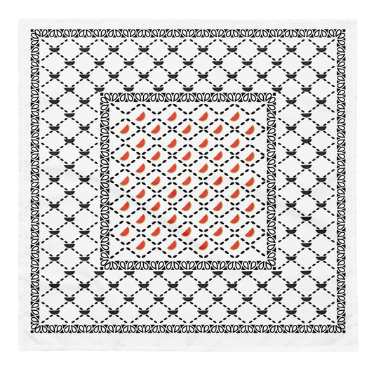Watermelon Keffiyeh Bandana